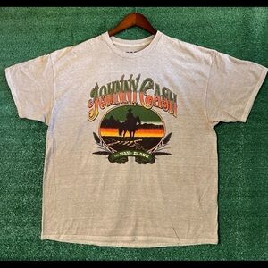 Johnny Cash The Man In Black Shirt Sz S/M